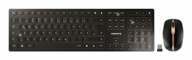 DW 9100 SLIM - Tastatur & Mus set - Italiensk - Guld