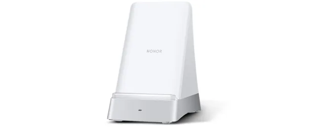 SuperCharge Wireless Charger Stand 100W - White Metallic Silver