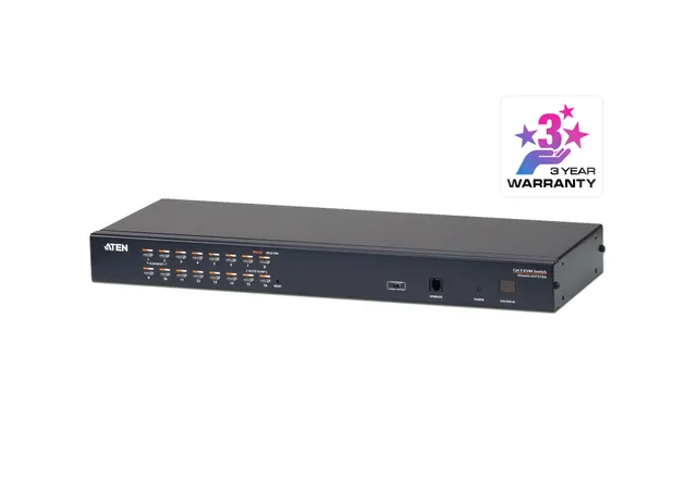 ALTUSEN KH1516A - Omkopplare för tangentbord/video/mus - CAT5 - 16 x KVM port(s) - 1 lokal användare - rackmonterbar