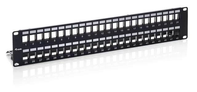 769349, Cat6, svart, SPCC, rackmonterad, 2U, RoHS