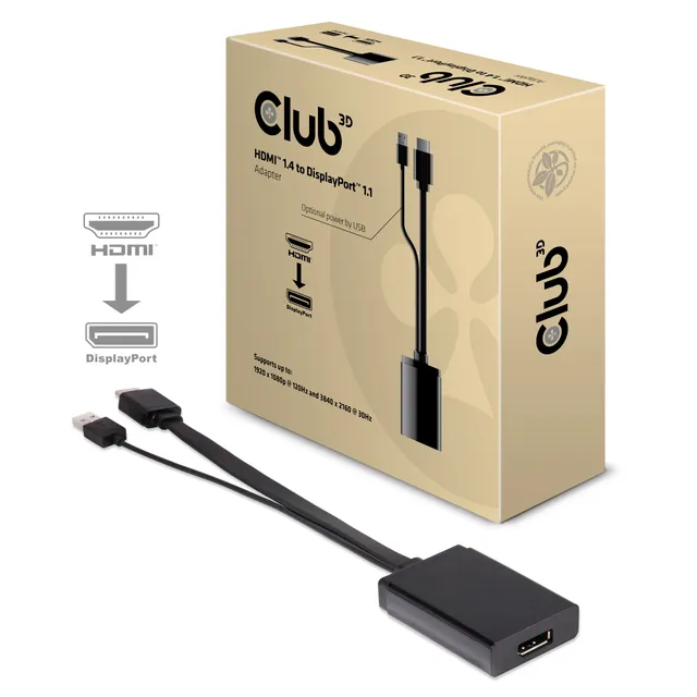 3D USB 3.1 typ C-kabel till DisplayPort 1,2 m