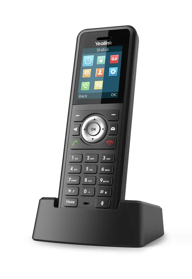 W59R - Trådlös förlängningshandenhet - med Bluetooth interface med nummerpresentation - DECT - 3-riktad samtalsförmåg - svart