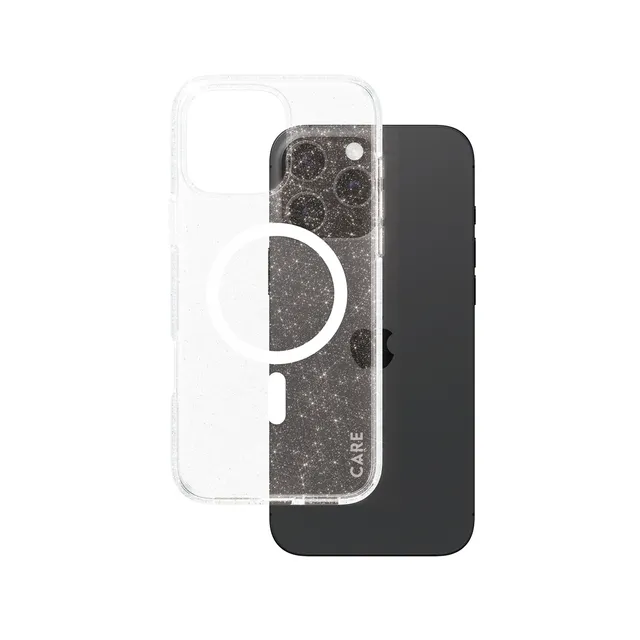 CARE by PanzerGlass Case Flagship Star Lit with White MagSafe iPhone 16 Pro Max
