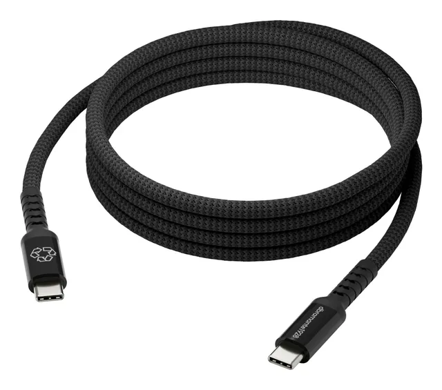 Re-Charge It USB-C kabel 2m (svart)
