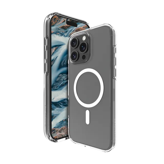 dbramante1928 Iceland Pro - Baksidesskydd för mobiltelefon - MagSafe-kompatibilitet - plast - klar - för Apple iPhone 16 Pro