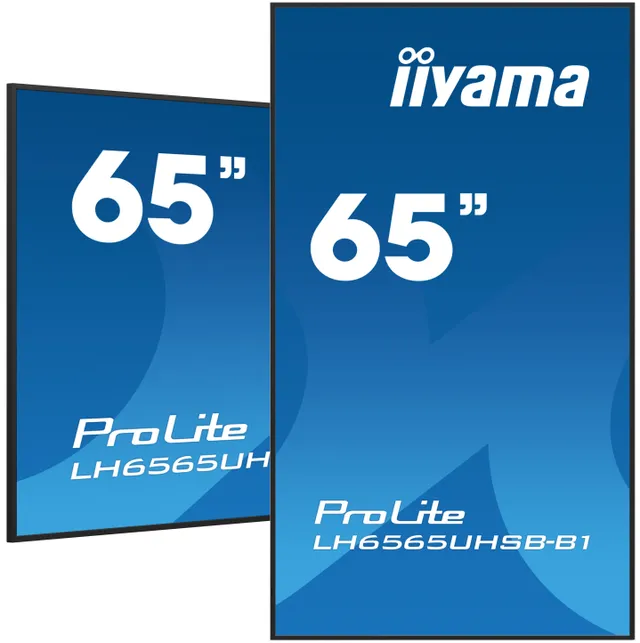 ProLite LH6565UHSB-B1 - 65" Diagonal klass LED-bakgrundsbelyst LCD-skärm - digital skyltning - Android - 4K UHD (2160p) 3840 x 2160 - svart