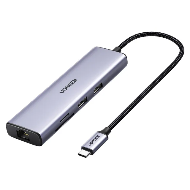 Multifunktions USB-C Adapter med Ethernet Interface