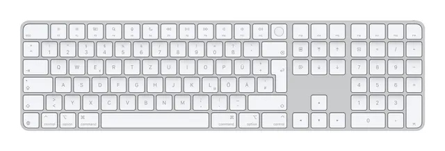Magic Keyboard with Touch ID and Nume Keypad - German - White Keys