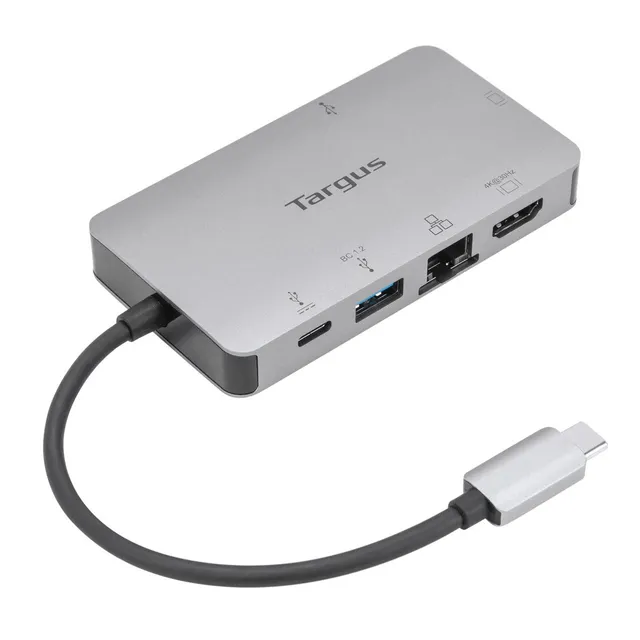 USB-C Dockningsstation PD 100W 6 portar Silver