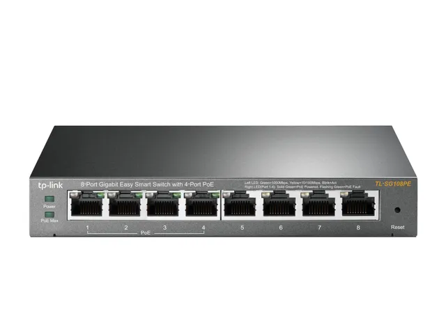 TL-SG108PE PoE Switch 8P