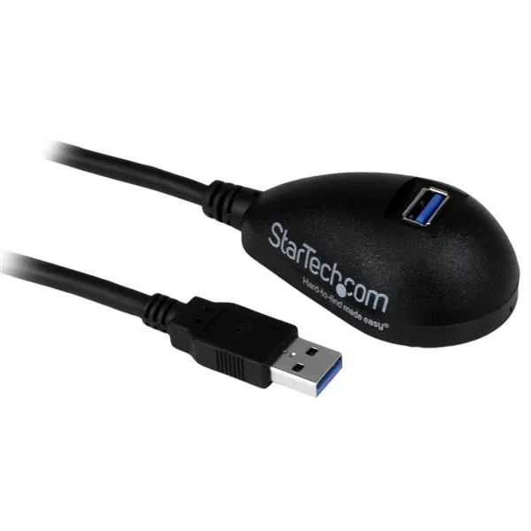 1,5 m svart SuperSpeed USB 3.0-förlän