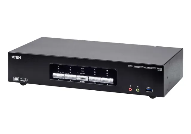 ATEN CS1964 - Omkopplare för tangentbord/video/mus/ljud/USB - 4 x KVM/ljud - 1 lokal användare - skrivbordsmodell