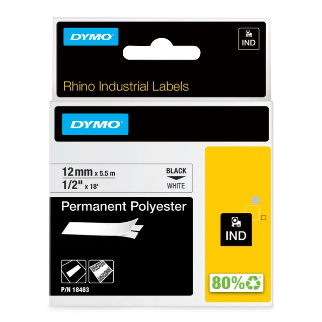 RhinoPRO märktejp perm poly 12mm vit