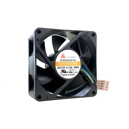 70X70X25MM FAN 12V 4PIN - Chassi fläkt - 70mm - Svart