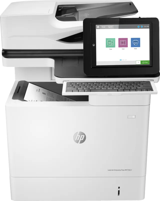 HP LaserJet Enterprise Flow MFP M631h - Multifunktionsskrivare - svartvit - laser - 216 x 863 mm (original) - A4/Legal (media) - upp till 52 sidor/min