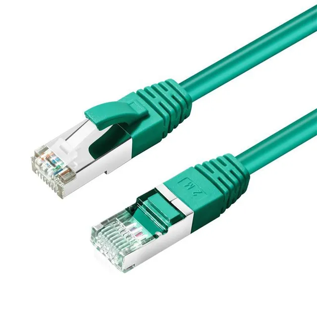 CAT6A S/FTP Nätverkskabel - 1m - Grön