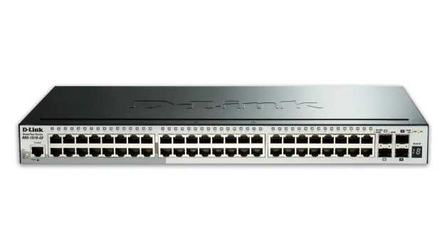D-Link SmartPro DGS-1510-52X - Switch - L3 - Administrerad - 48 x 10/100/1000 + 4 x 10 Gigabit SFP+ - skrivbordsmodell, rackmonterbar