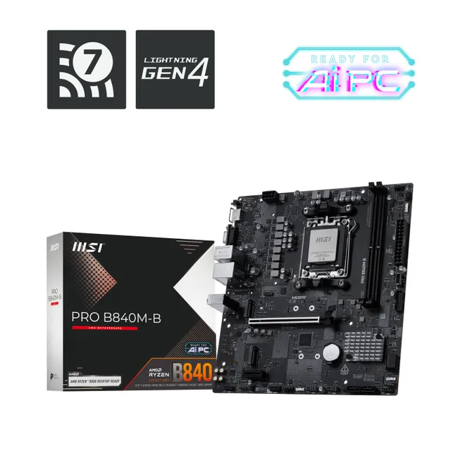MSI PRO B840M-B AM5 mATX DDR5