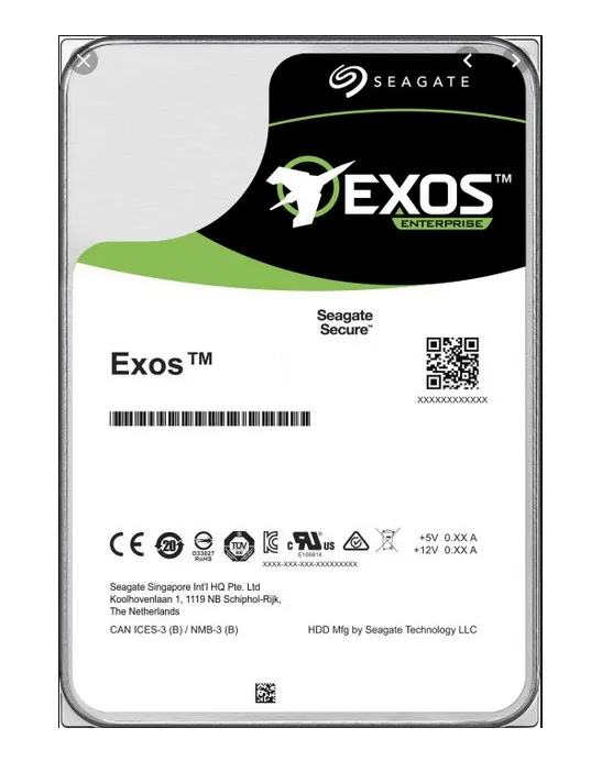 Exos X16 ST14000NM004G - Hårddisk - krypterat - 14 TB - inbyggd - SAS 12Gb/s - 7200 rpm - buffert: 256 MB - Self-Encrypting Drive (SED)