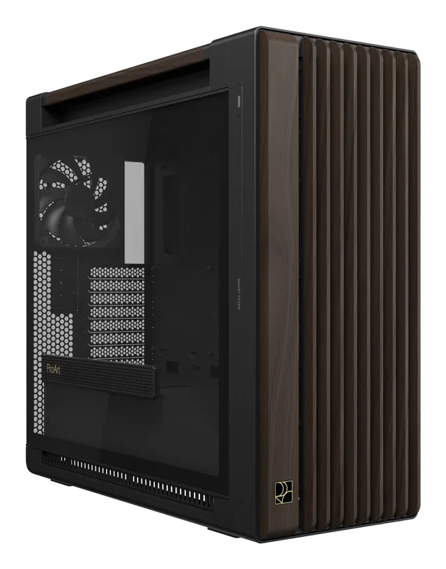 PROART PA602 Walnut Wood TG - Chassi - Miditower - Brun