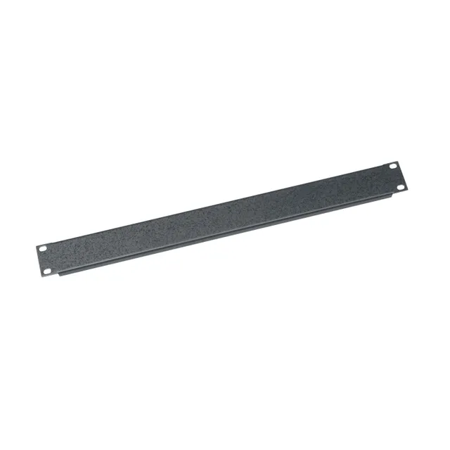 1RU Blank Rack Panel - Textured & Flanged - 12 Pack