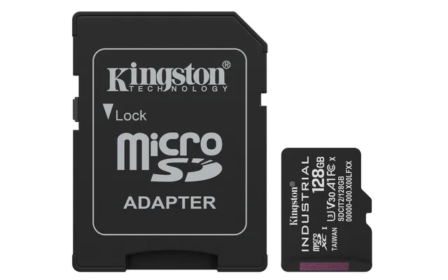 Industrial - Flash-minneskort (SD-adapter inkluderad) - 128 GB - A1 / Video Class V30 / UHS-I U3 / Class10 - mikroSDXC UHS-I