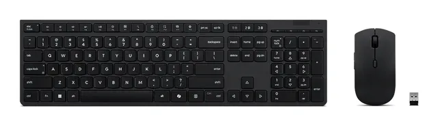 Professional - keyboard and mouse set full size - QWERTY - Swedish/Finnish - grey Input Device - Tastatur & Mus set - Svenska/finska - Grå
