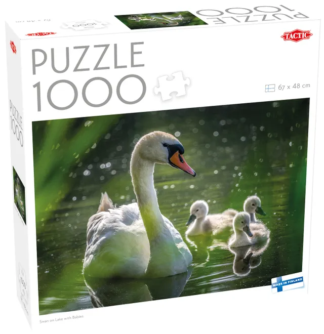 Puzzle Lovers Swan on Lake with Babies 1000 pcs puzzle
