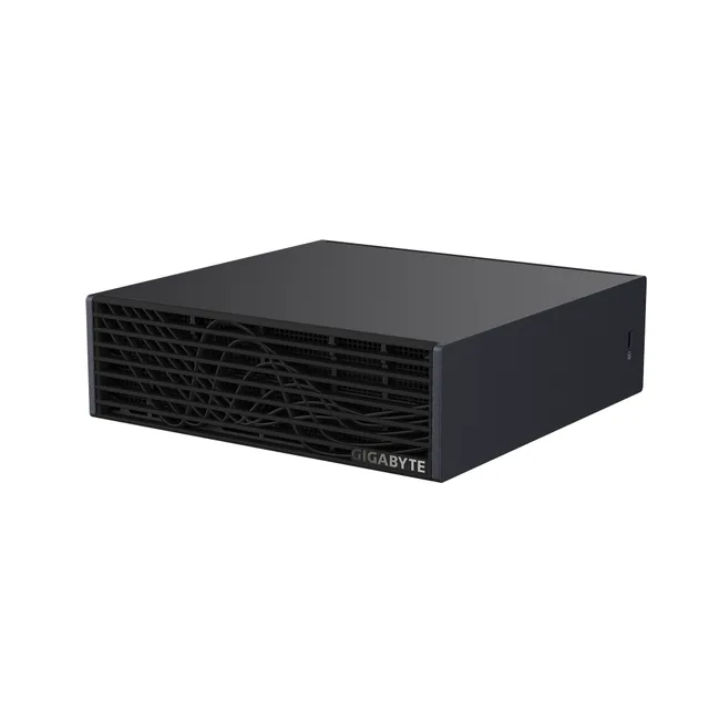 Gigabyte AI TOP ATOM - AI PC - kompakt persondator GB10 Grace Blackwell Superchip - RAM 128 GB - SSD 4 TB - NVMe - NVIDIA Blackwell - Gigabit Ethernet, 2.5 Gigabit Ethernet, 5 Gigabit Ethernet, 10 Gigabit Ethernet, IEEE 802.11ax (Wi-Fi 6), IEEE 802.11be (Wi-Fi 7), Bluetooth 5.4 - NVIDIA DGX OS - skärm: ingen