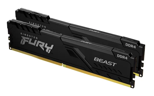 Kingston FURY Beast - DDR4 - sats - 16 GB: 2 x 8 GB - DIMM 288-pin - 3600 MT/s / PC4-28800 - CL17 - 1.35 V - ej buffrad - icke ECC - svart