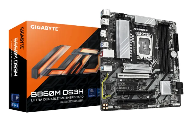 B860M DS3H Moderkort - Intel B860 - Intel LGA1851 - DDR5 RAM - Micro-ATX