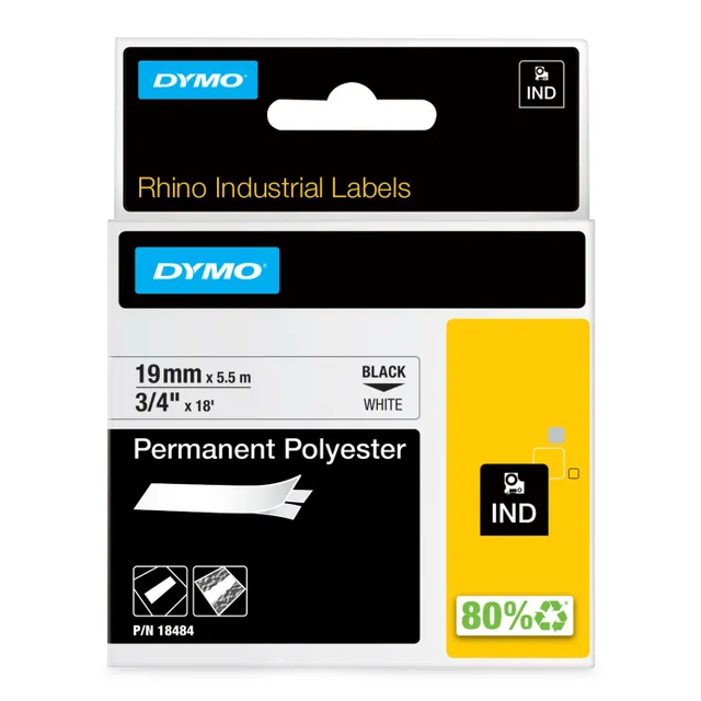 RhinoPRO märktejp perm poly vit 19mm (18484)