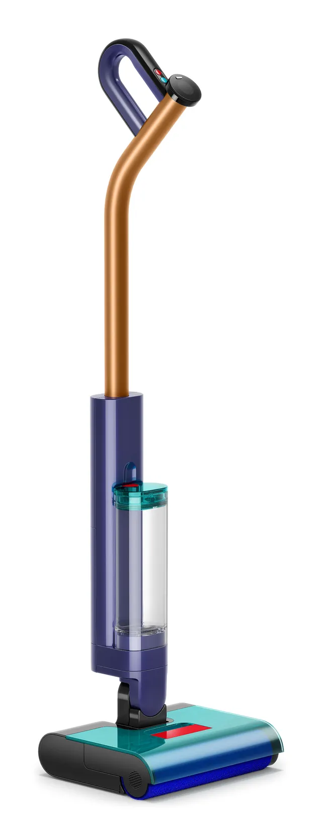 Skaftdammsugare Clean+Wash Hygiene - electric mop - cordless - stick - prussian blue/copper