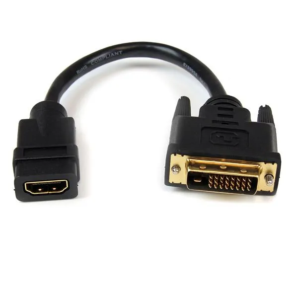 20 cm HDMI till DVI-D-videokabeladapt