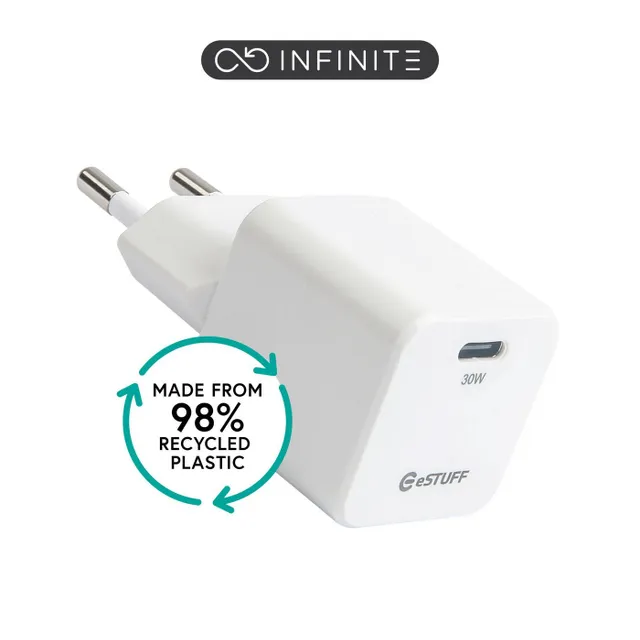 INFINITE - Strömadapter - GaN, 100% återvun