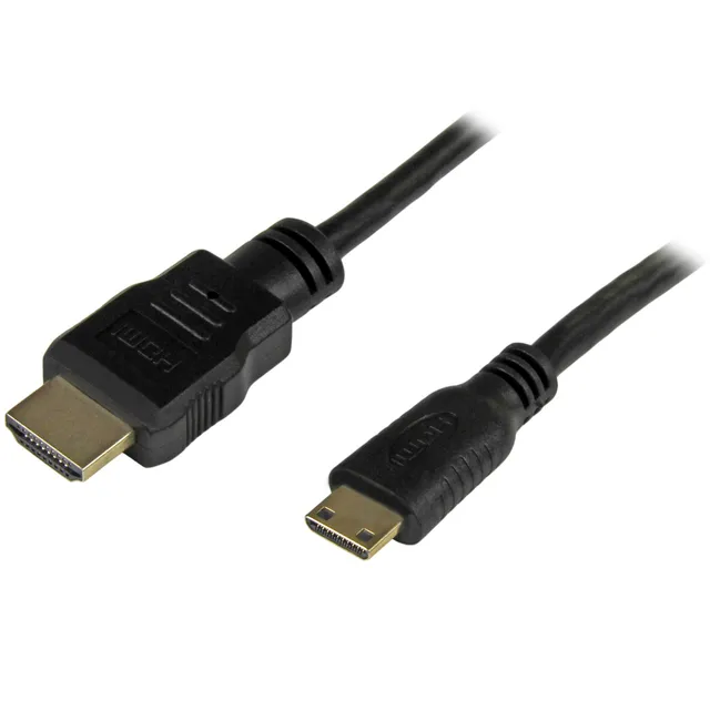 StarTech.com 6 ft / 2m High Speed HDMI Cable with Ethernet- HDMI to HDMI Mini- M/M (HDMIACMM6) - HDMI-kabel - enkel länk - HDMI hane till 19 pin mini