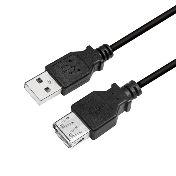 CU0012B, 5 m, USB A, USB A, USB 2.0, 0,48 Gbit/sek, Svart