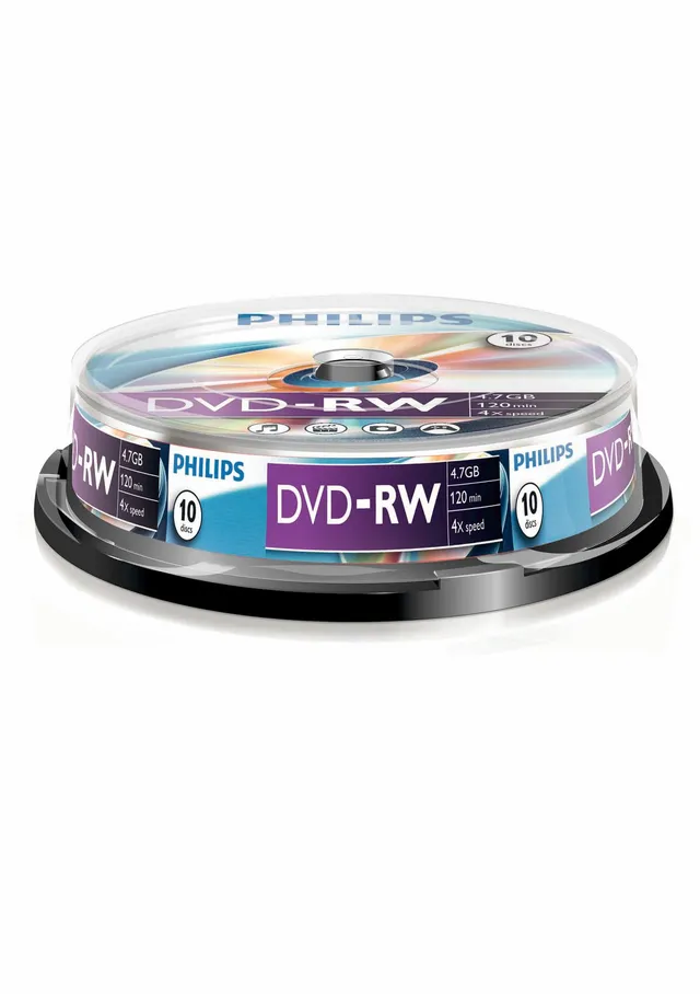 DN4S4B10F - 10 x DVD-RW - 4.7 GB (120 min) 1x - 4x - spindel