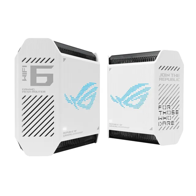 ROG Rapture GT6 - Wifi-system - (2 routrar) - upp till 5800 kvadratfot - mesh 1GbE, 2.5GbE - Wi-Fi 6 - Trippelband