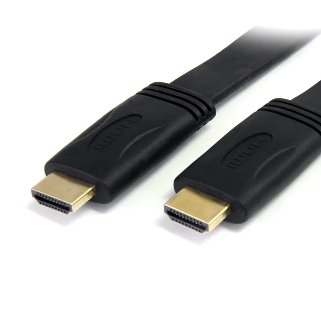 StarTech.com 15 ft Flat High Speed HDMI Cable with Ethernet - Ultra HD 4k x 2k HDMI Cable - HDMI to HDMI M/M - Flat HDMI Cable (HDMIMM15FL) - HDMI-kab