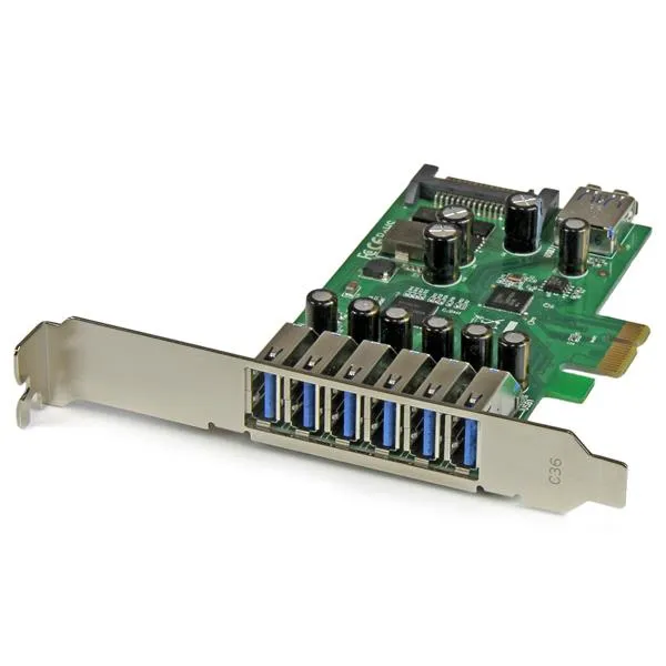PCI Express USB 3.0-kort med 7 portar