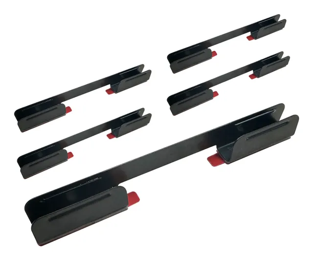Neon Rope Light 2 Clips -kiinnikkeet, 5 kpl, musta