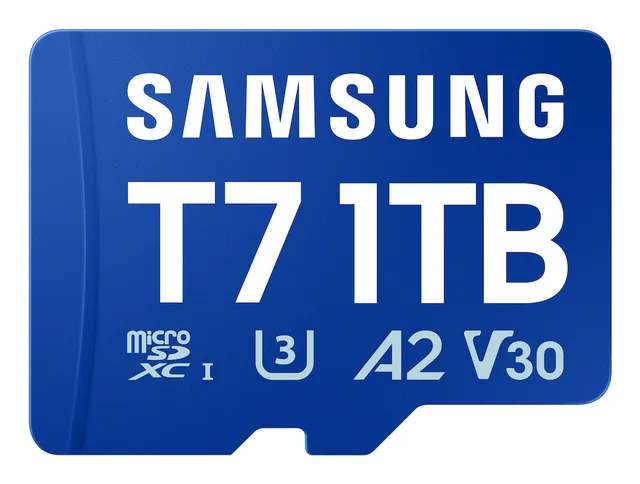 Micro Secure Digital SDXC 1 TB Samsung T7, 170 MB/sek, UHS-I U3 Class10 A2 V30