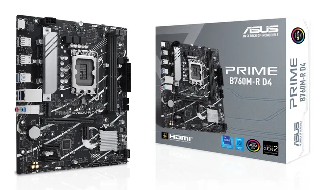 PRO B760M-R D4 Moderkort - Intel B760 - Intel LGA1700 - DDR4 RAM - Micro-ATX