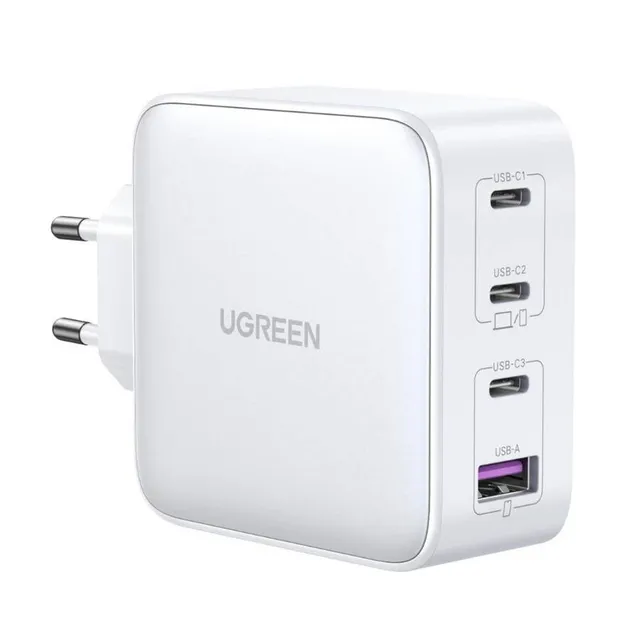 Nexode 100W USB-C PD GaN - 4-Port Väggladdare - Vit