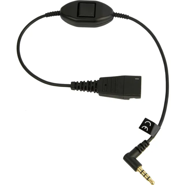 - Headset-kabel - Snabburkoppling hane till