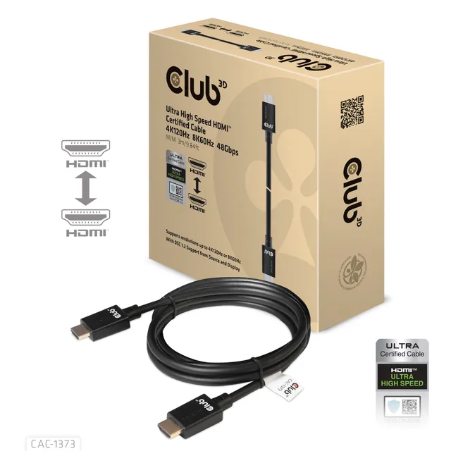cac-1373 HDMI Svart