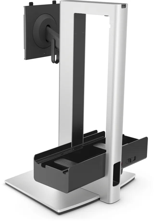 Pro Slim All-in-One Stand - OSS25 - Ställ för bildskärm/PC - 19"-27" - silver - för Pro Slim Plus QBS1250, Slim QCS1250, Slim QCS1255