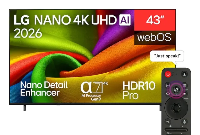 43" NU850 4K NanoUHD TV (2026)