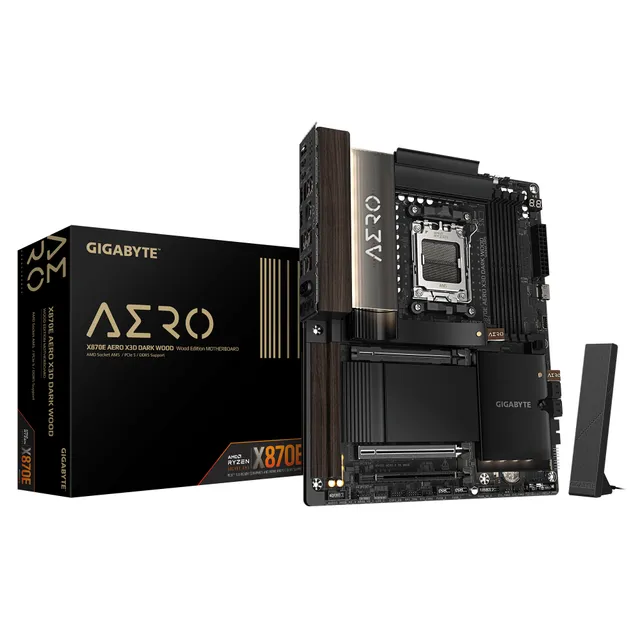 Gigabyte X870E Aero X3D Dark Wood AM5 ATX DDR5